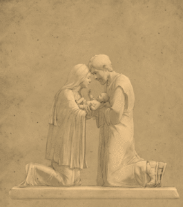 The holy family - Adoring parents