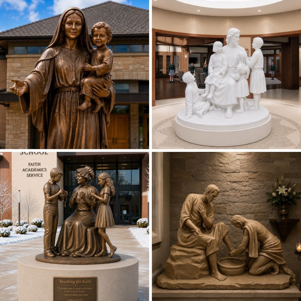 Sacred sculpture serving Catholic churches, schools, healthcare ministries, and cemeteries