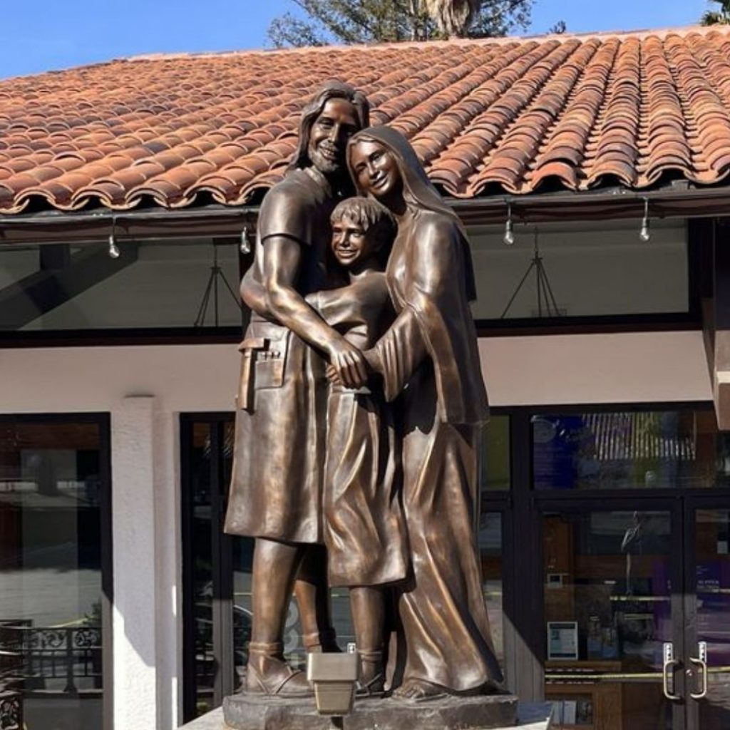 Heart of a Happy Family sculpture at St. Joseph Mission and Shrine of St. Joseph in Fremont, California